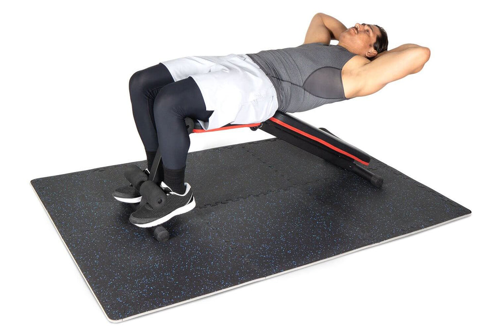 Rubber Top Exercise Puzzle Mat 0.75in 24sqft-0